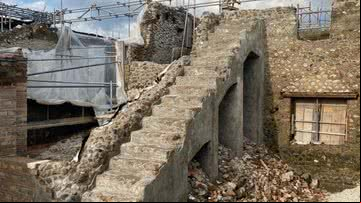 Local da escavação em Pompeia - Reprodução / POMPEII
