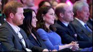 Príncipe Harry, Meghan Markle, Kate Middleton e príncipe William em evento em 2018, na Inglaterra - Getty Images