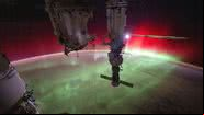 Imagem da aurora vista da Estação Espacial Internacional - Divulgação/X/Matthew Dominick