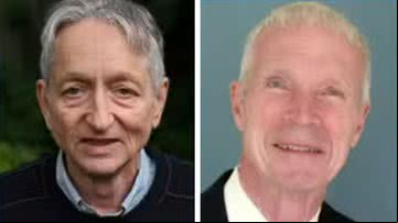 Geoffrey Hinton e John Hopfield - Divulgação