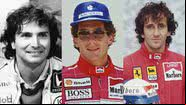 Nelson Piquet,  Ayrton Senna e Alain Prost - Getty Images
