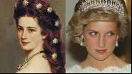 A imperatriz Sissi (à esqu.) e a princesa Diana (à dir.) - Getty Imagens