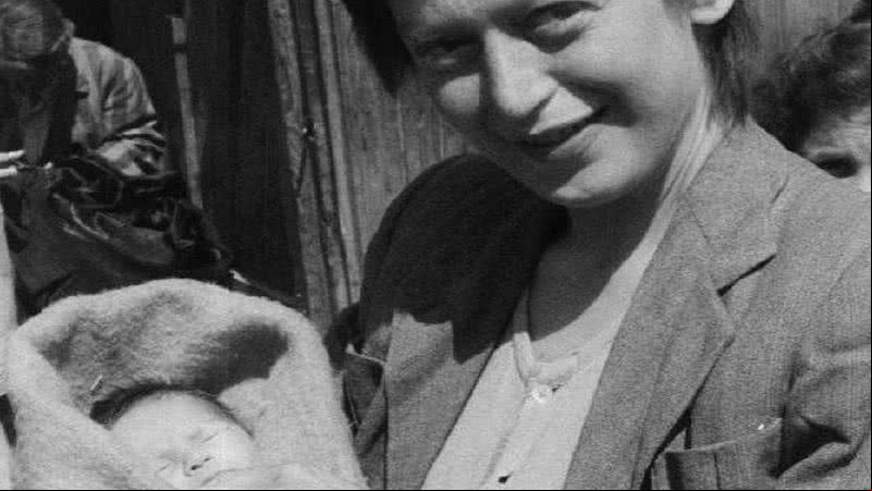 Anka Bergman e sua filha Eva Clarke - U.S. Army Signal Corps