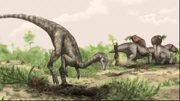 Impressão artística do Nyasasaurus - Divulgação/Mark Witton/Museu de História Natural de Londres