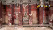Parte de afresco descoberto em Pompeia - Divulgação/Parque Arqueológico de Pompeia