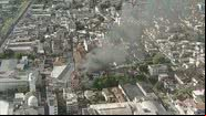 Imagem aérea do incêndio - Reprodução/TV Globo