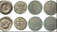 Moedas de diferentes séculos encontradas na igreja - Divulgação/State Office for Heritage Management and Archeology of Saxony-Anhalt