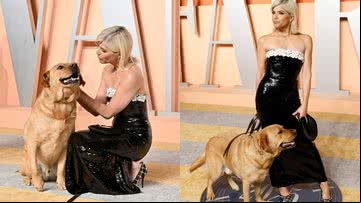 Selma Blair e o cão Scout - Getty Images