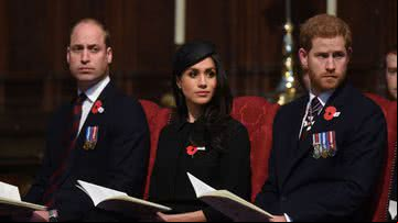Príncipe William, Meghan Markle e Príncipe Harry - Getty Images