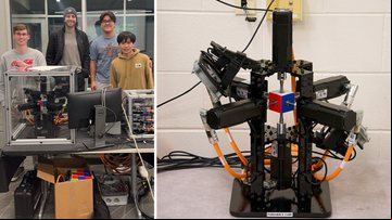 Estudantes da Universidade de Purdue desenvolveram o "Purdubik’s Cub" - Divulgação/Guinness World Records