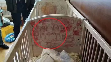 Crianças fizeram desenhos assustadores - Divulgação/Polícia Nacional da Espanha