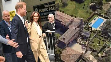 Conheça a mansão do Príncipe Harry e Meghan Markle nos Estados Unidos - Getty Images e Google Earth