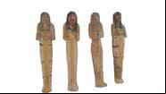 Artefatos encontrados nas tumnbas de Luxor - Ministério do Turismo e Antiguidades do Egito