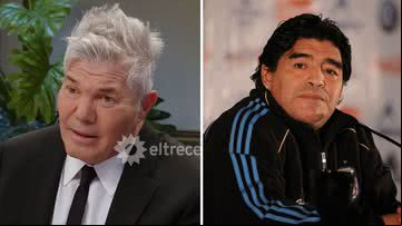 Fernando Burlando e Diego Maradona - Reprodução/Youtube (@eltrece) / Getty Images