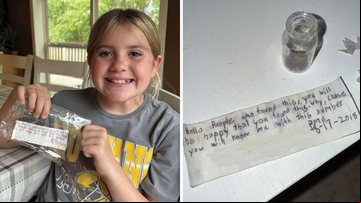 Menina encontra mensagem em garrafa que percorreu 8 mil km