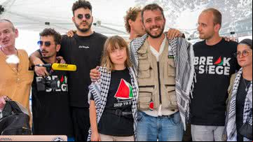 Greta Thunberg, Thiago Ávila e outros ativistas interceptados por Israel - Getty Images