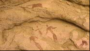 Imagem da pintura rupestre descoberta no Egito - Reprodução/Vídeo/YouTube/Real Thing TV