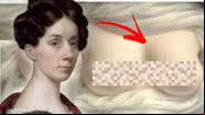 Montagem de Sarah Goodridge com a retratação de seus seios, devidamente censurados - Domínio Público
