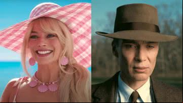 Imagens dos filmes 'Barbie' e 'Oppenheimer' - Divulgação