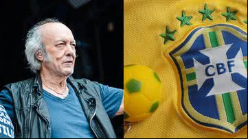 Erasmo Carlos e camisa da Seleção Brasileira - Getty Images e artselisonmorais0 no Pixabay