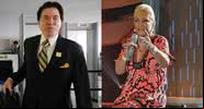 Silvio Santos e Hebe Camargo, respectivamente - Wikimedia Commons