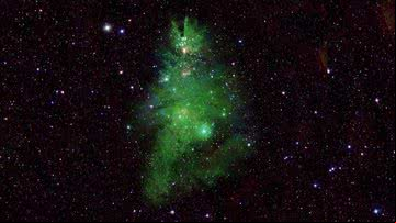 Foto do aglomerado de estelar NGC 2264 - NASA