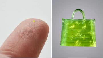 A bolsa microscópica - Reprodução/Instagram/MSCHF