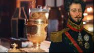 Coração de D. Pedro I e pintura do imperador - Divulgação/YouTube/Irmandade da Lapa e Domínio Público