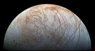 Imagem representando Europa, uma das luas de Júpiter - Divulgação/ NASA