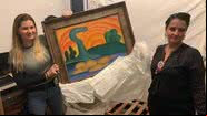 Quadro de Tarsila do Amaral foi recuperado - Divulgação / TV Globo