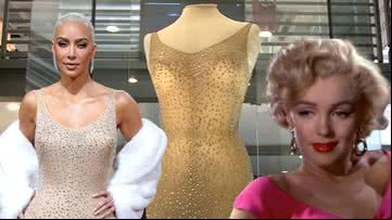 Montagem de Kim Kardashian e Marilyn Monroe - Getty Images e Divulgação/Vídeo